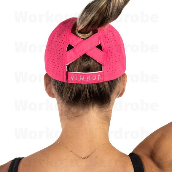 VimHue Women's X-Boyfriend Cap UPF 50+ (Hot Pink) - Picture 3 of 3